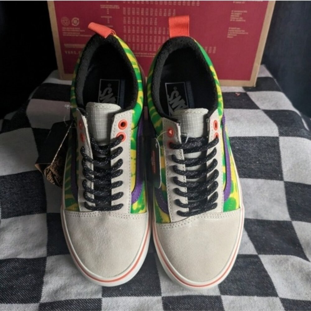 Vans Old Skool MTE 1 Women 8 Tripped Put Trekker White Green Suede Gf 112025 - Picture 14 of 15